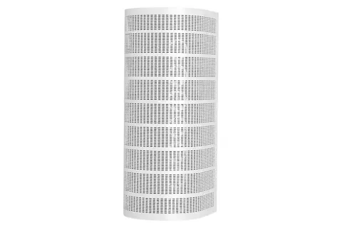 Cylindriskt ventilationsdon tilluft med perforerat mönster i rader.