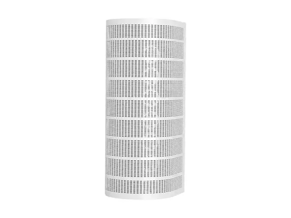 Cylindriskt ventilationsdon tilluft med perforerat mönster i rader.